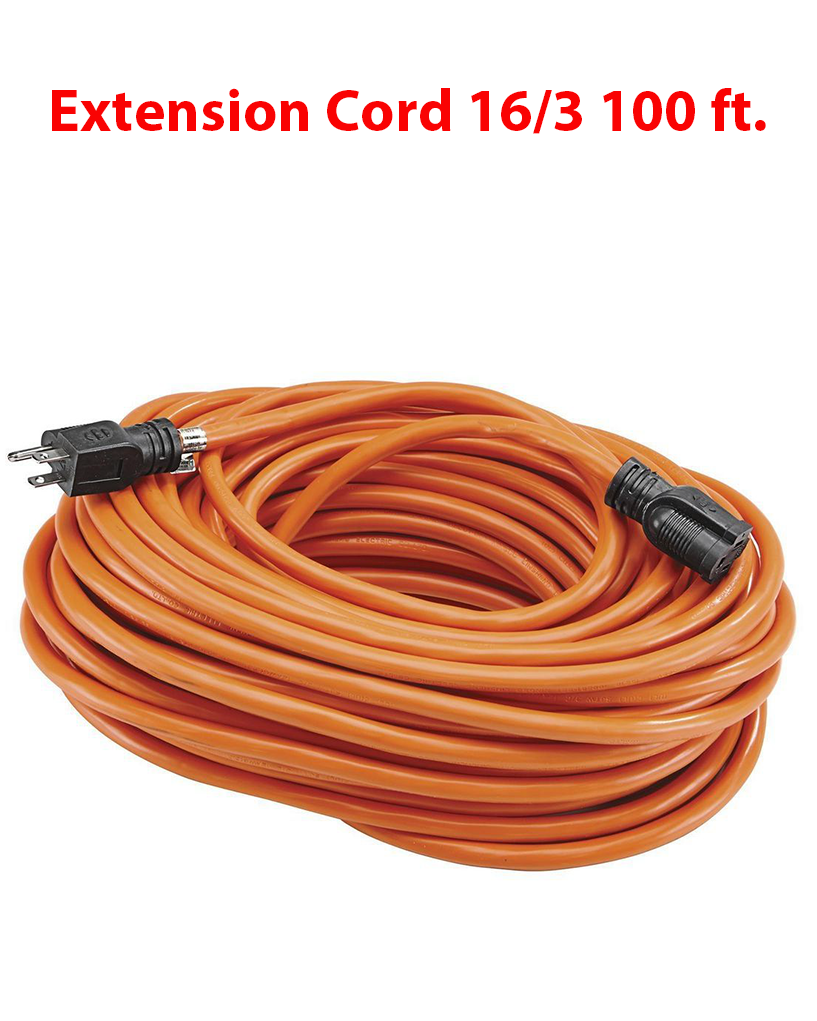 Extension Cord 16/3 100 Ft